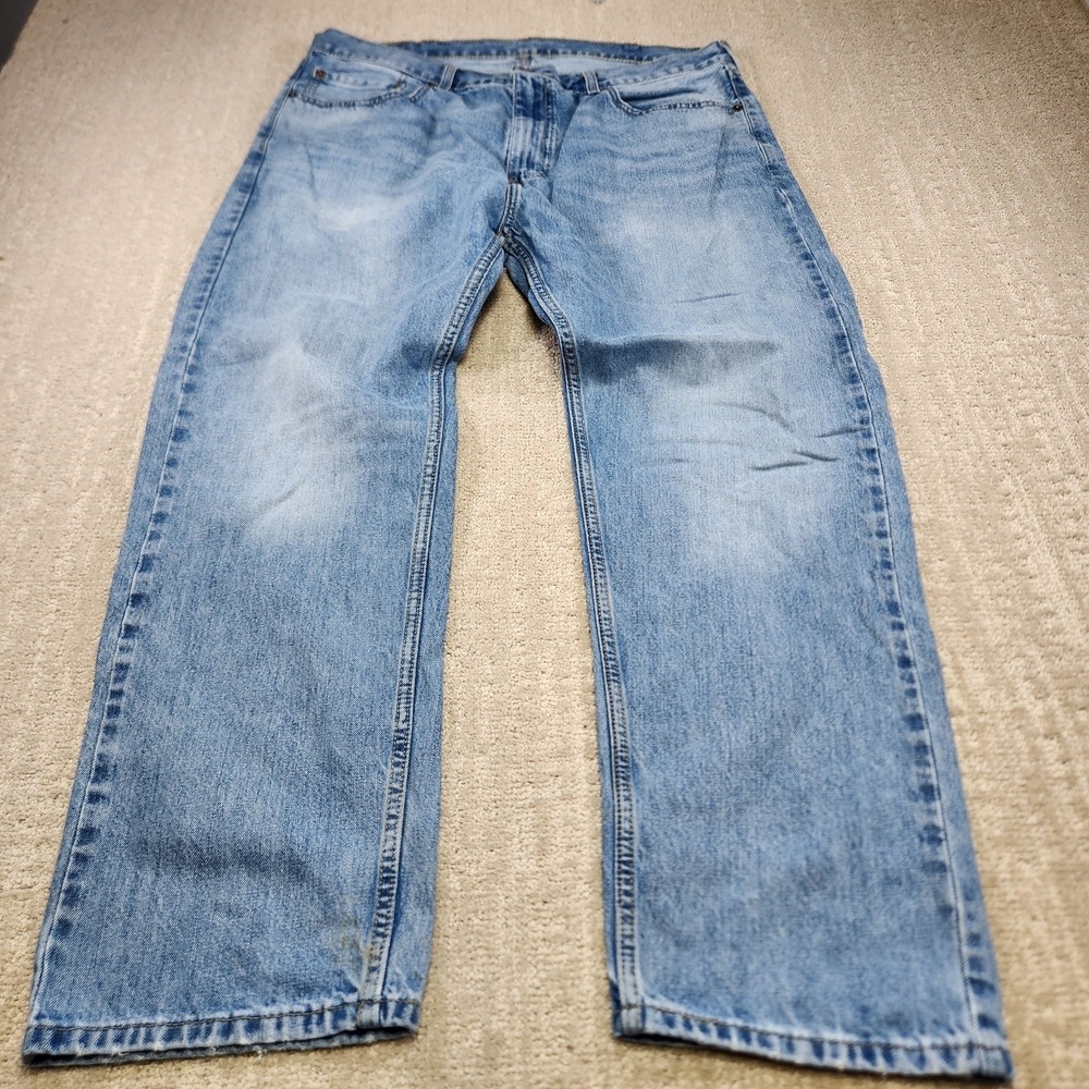Levis 505 Jeans Men 38x30 Straight Leg Regular‎ Fit Blue Denim Workwear Cotton